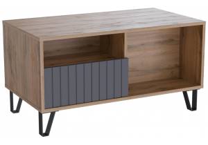Стол журнальный Woodville Эннис 563556 дуб вотан, графит софт 50x50x48