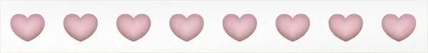 Бордюр Gamma Due Hello Kitty HKD020402 Little Heart Pink List. 3х20