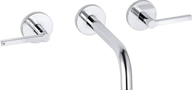 Смеситель для раковины Kludi Nova Fonte Puristic 201440515 С ВНУТРЕННЕЙ ЧАСТЬЮ