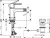 Смеситель для биде Hansgrohe Rebris E 72211670 черный матовый фото 2