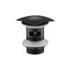 Донный клапан Aquatek AQ6004MB Push-open с переливом, крышка квадратная, матовый черный