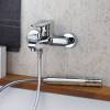 Смеситель для ванны Jacuzzi Borea 0BO00002JA00 с фиксированным держателем, хром фото 2