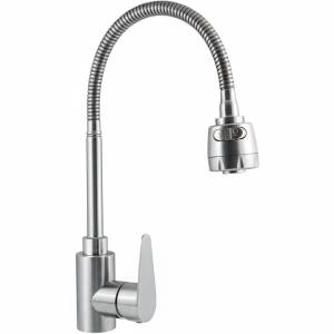 Смеситель для кухни Славен Сталь СЛ-ОД-Ж25 с гибким изливом
