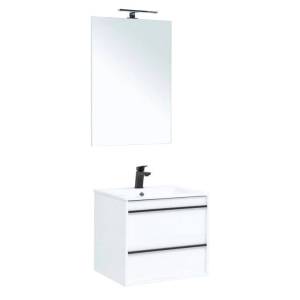 Мебель для ванной Aquanet Lino 60 271951 белый матовый, 1384x600x500