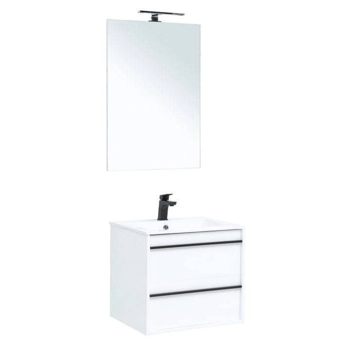 Мебель для ванной Aquanet Lino 60 271951 белый матовый, 1384x600x500