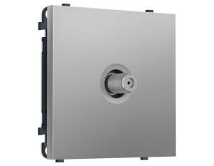 Комплект механизма TV розетки SAT Ambrella Volt Sigma MS513050 сталь матовый