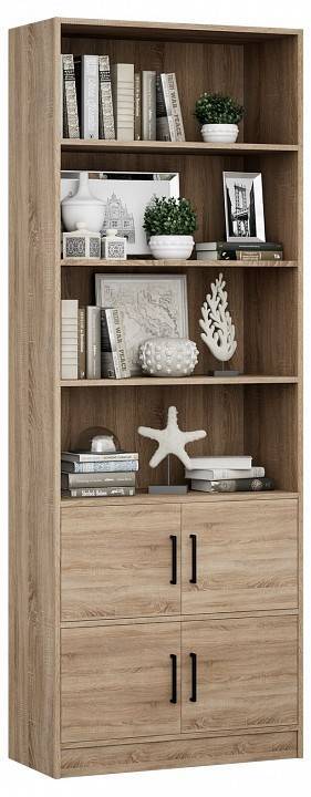 Стеллаж комбинированный МФ Мастер Либерти-52-128 Либерти-52-ДС-128 дуб сонома