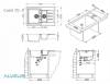 Мойка кухонная Alveus Granital Cadit 70 1131361 Carbon - G91 с сифоном, 79x50 фото 3
