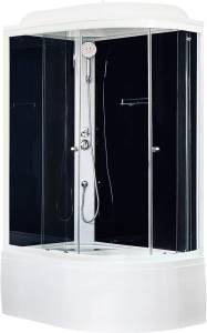 Душевая кабина Royal Bath BK RB8120BK5-BT-L с высоким поддоном, с сиденьем