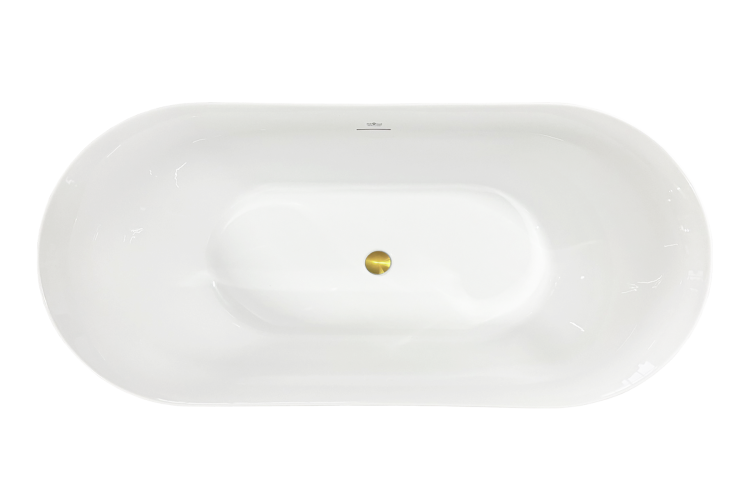 Акриловая ванна Royal Bath Pafos RB611700GD белая, 150x73