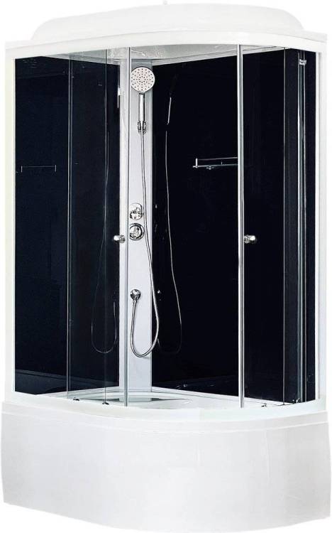 Душевая кабина Royal Bath BK RB8120BK5-BT-L с высоким поддоном, с сиденьем