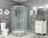 Душевая кабина Niagara Luxe NG-7702DM 1000x1010х2120  низкий поддон 15см стенки МРАМОР 3 места фото 2