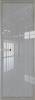 Межкомнатная дверь Profil Doors 1 AGN цвет профиля Никель матовый, стекло безопасное 4 мм страйп 600x2000