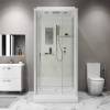 Душевая кабина Niagara Standart ST100/15Q профиль белый, стекло прозрачное, 100x100x215 фото 5