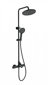 Душевая стойка Wonzon & Woghand WW-C3011-A-MB с термостатом, черный