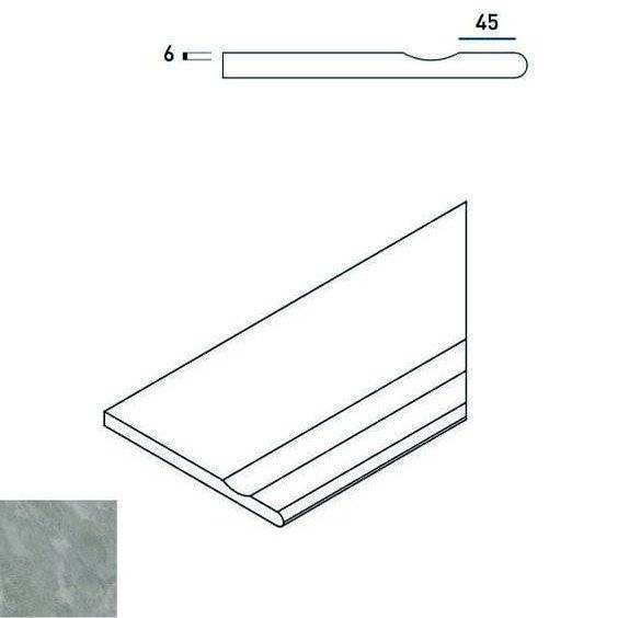 Бордюр Italon Клаймб X2 620090000383 Рок Бордо Свасато Раунд Dx 30x60