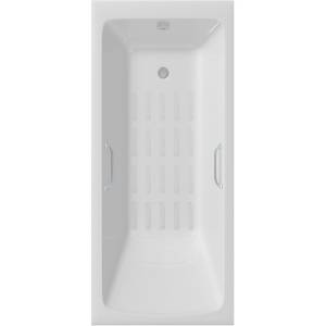 Чугунная ванна Delice Camelot DLR230616R-AS 180x80, с антискользящим покрытием, с отверстиями под ручки, без ножек