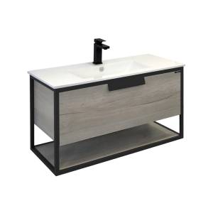 Тумба с раковиной Comforty Бонн 90 00-00011781 дуб дымчатый