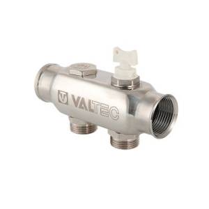 Коллектор VALTEC из нерж. стали, с м-о расст вых. 50мм, 1х 5 вых. 3/4 Евроконус