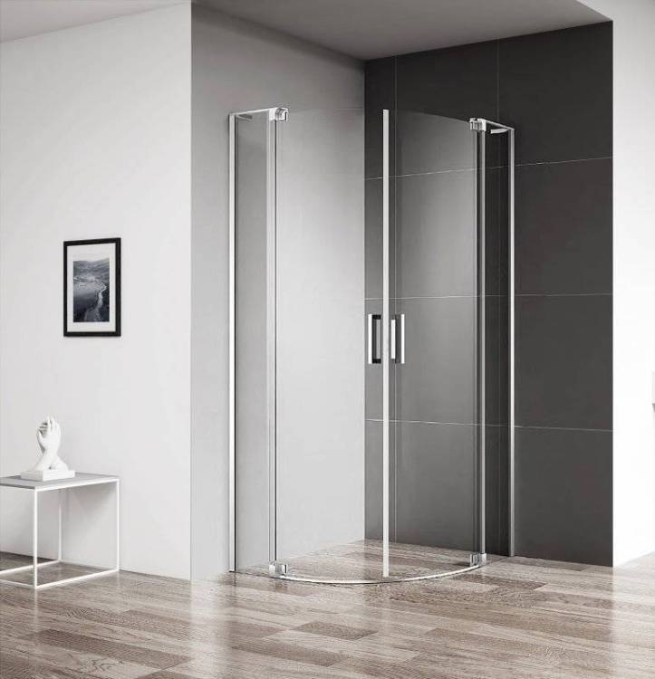 Душевой уголок Cezares Slider R 2 90/100 C Cr профиль хром, стекло прозрачное
