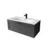 Тумба с раковиной Terminus Classik CLA101001701601O графит , 100x38
