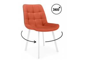 Стул на металлокаркасе Notta Челси 360 П 632526 терракотовый (zd 432) / белый