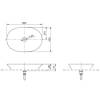 Раковина TOTO Neorest L4706E#XW 600x420x117 без отверстия под смеситель, без перелива, белый фото 2