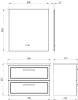 Тумба для комплекта ASB-Mebel 11855 Белмонти 85 Софт синий подвесная фото 2
