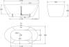 Акриловая ванна BelBagno BB68-1800 180x90 фото 4