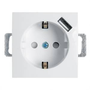 Розетка с USB Stekker PST16-9111 39318
