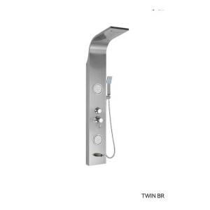 Душевая панель Cerutti Spa Twin BR CT9988 матовая нержавеющая сталь