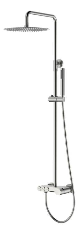 Душевая стойка Boheme Stick 128-NB Nikel Brush Spirale