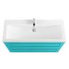 Тумба с раковиной Art&Max Platino Светло-зеленый матовый, 59.4x100 фото 2