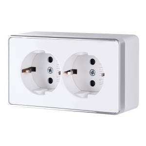 Розетка двойная с заземлением Werkel Gallant W5072101