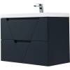 Тумба под раковину Belbagno Vittoria VITTORIA-800-2C-SO-GO-P 80x45x57 Grigio Opaco подвесная с двумя выкатными ящиками фото 3