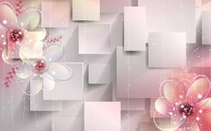 3D Фотообои Artegrafico «Волшебные цветы» NC086 канвас