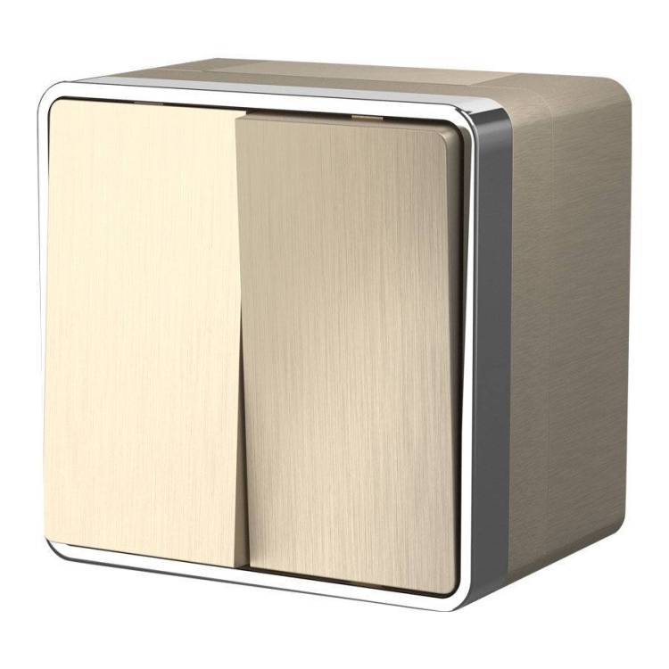 Выключатель двухклавишный влагозащищенный Werkel Gallant W5020210