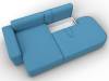 Диван угловой Лига Диванов Лига-065 134786L Голубой фото 7