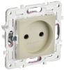 Розетка 1-местная с защитными шторками IEK Skandy SK-R13-10-K10 бежевый