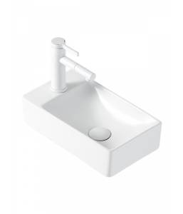 Раковина Agger ASH131375R правая, 38 см, белая глянцевая