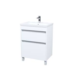 Тумба с раковиной Iddis Zodiac X ZDX60WFi95K напольная, 60 см, белый