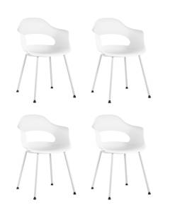 Набор из 4 стульев Stool Group Lady Стул Lady, пластик белый X4 белый