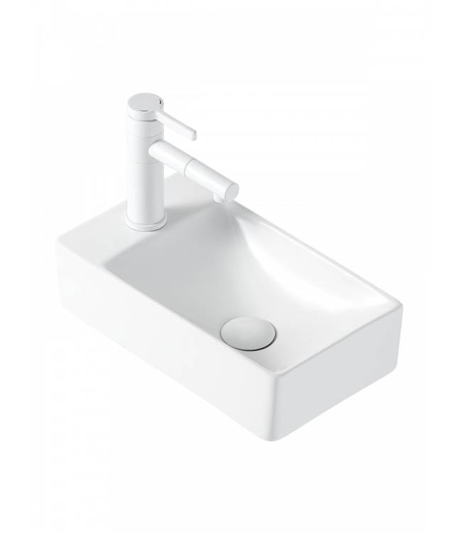 Раковина Agger ASH131375R правая, 38 см, белая глянцевая