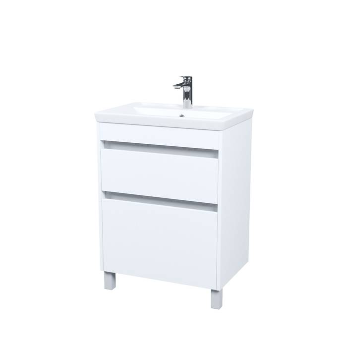 Тумба с раковиной Iddis Zodiac X ZDX60WFi95K напольная, 60 см, белый