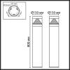 Наземный низкий светильник Odeon Light Hulk 7140/20GLA фото 6