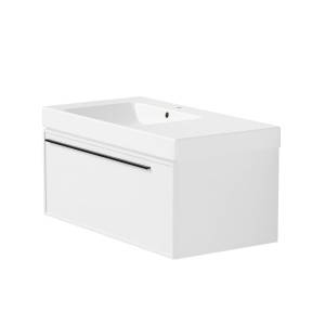 Тумба с раковиной La Fenice Elba Bianco NFNC-01-ELB-B-90-3-90L белая матовая, 90 см