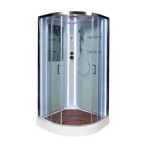 Душевая кабина AvaCan A09LEDKN с подсветкой и кнопкой, 90x90x220