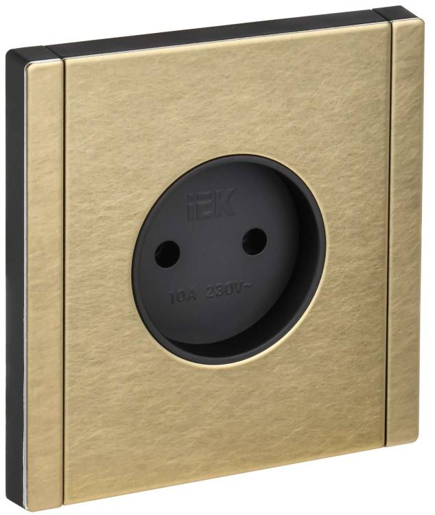 Розетка 1-местная IEK Forte&Piano FP-R10-10-M-K37 шампань