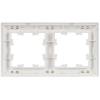 Рамка 2-постовая IEK Brite BR-M22-12-K91 арктический белый/белый фото 4