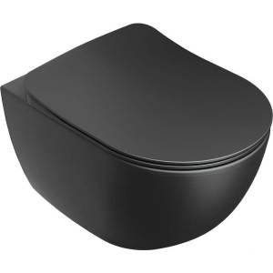 Унитаз подвесной Ravak Uni Chrome X01794 безободковый, черный